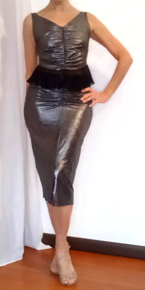 Top Acquerello con rouches